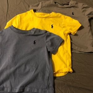 Lot of three boys Ralph Lauren t shirts